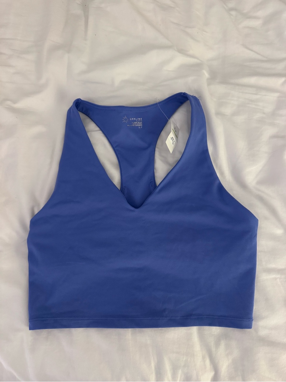 NWT Aerie Blue Cropped Tank